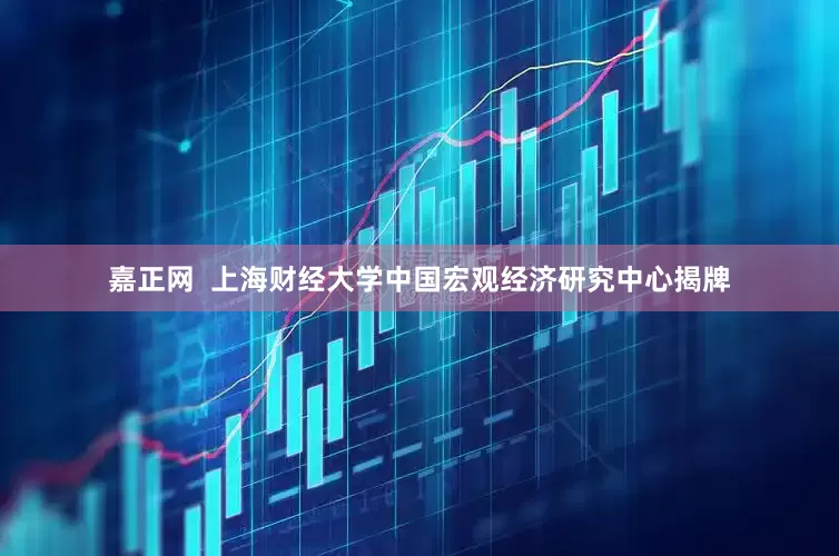 嘉正网  上海财经大学中国宏观经济研究中心揭牌