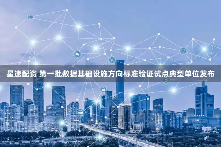 星速配资 第一批数据基础设施方向标准验证试点典型单位发布